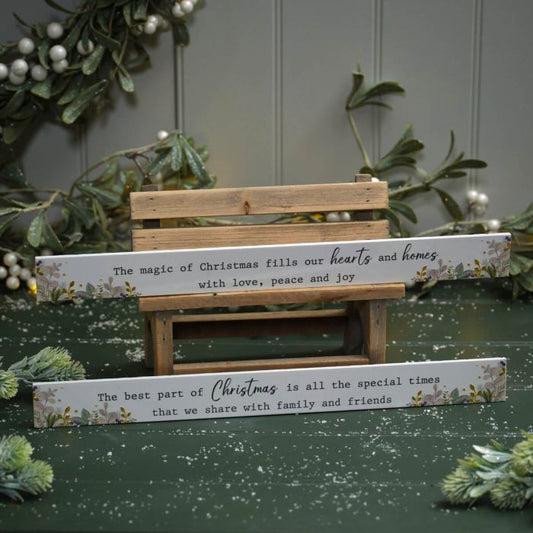 With Love At Christmas Ceramic Wording Block