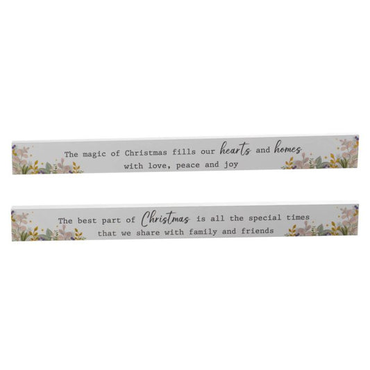 With Love At Christmas Ceramic Wording Block