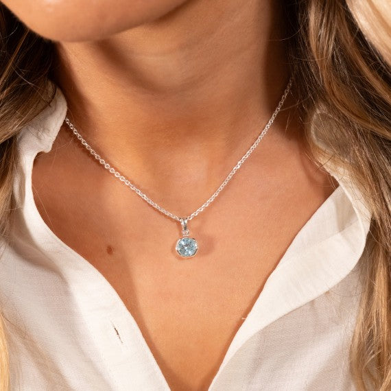 Blue Topaz Necklace