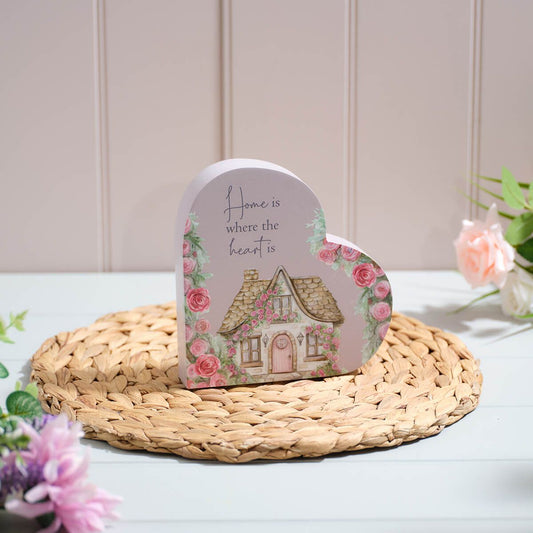 Cottage Garden Wooden Home Heart