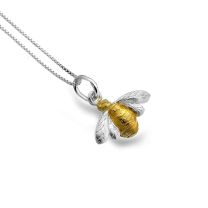 Silver & Gold Bee Necklace