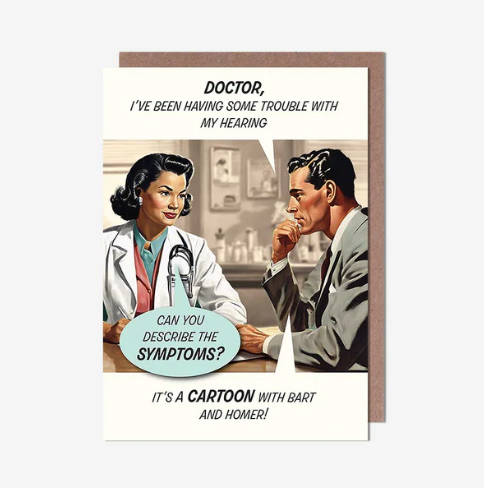 Symptom Cartoon Birthday Card