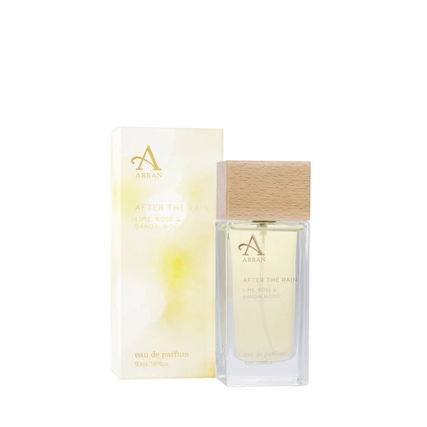 A bottle and its packaging of Arran perfume