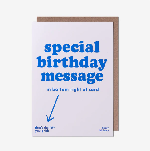 Special Birthday Message Card