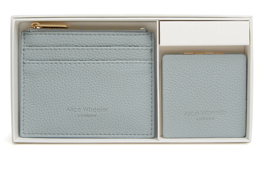 Purse & Mirror Compact Gift Set - Duck Egg