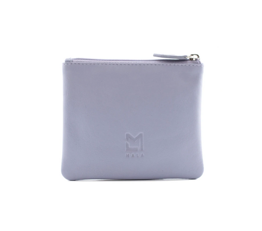 Bella Highland Cow Soft Leather Coin Purse - Purple