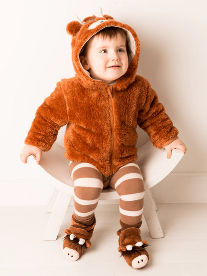 Neutral Highland Cow Booties