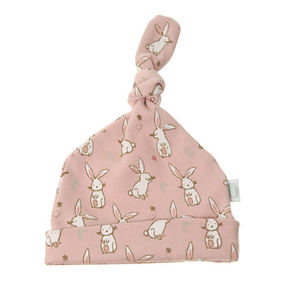 Bunnies on Pink Cotton Hat