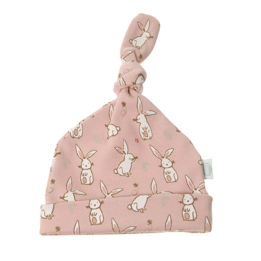 Bunnies on Pink Cotton Hat