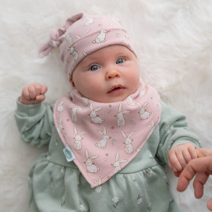 Bunnies on Pink Cotton Hat