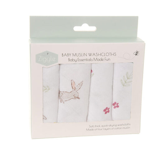 Bunnies Washcloths Set