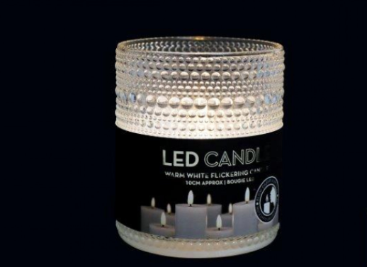 Led Embossed Blow Out Candle