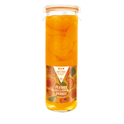 Peaches in Light Syrup with Brandy