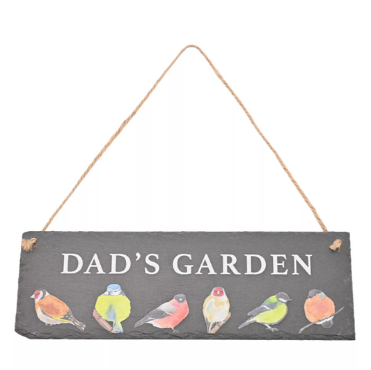 Dads Garden Slate Plaque