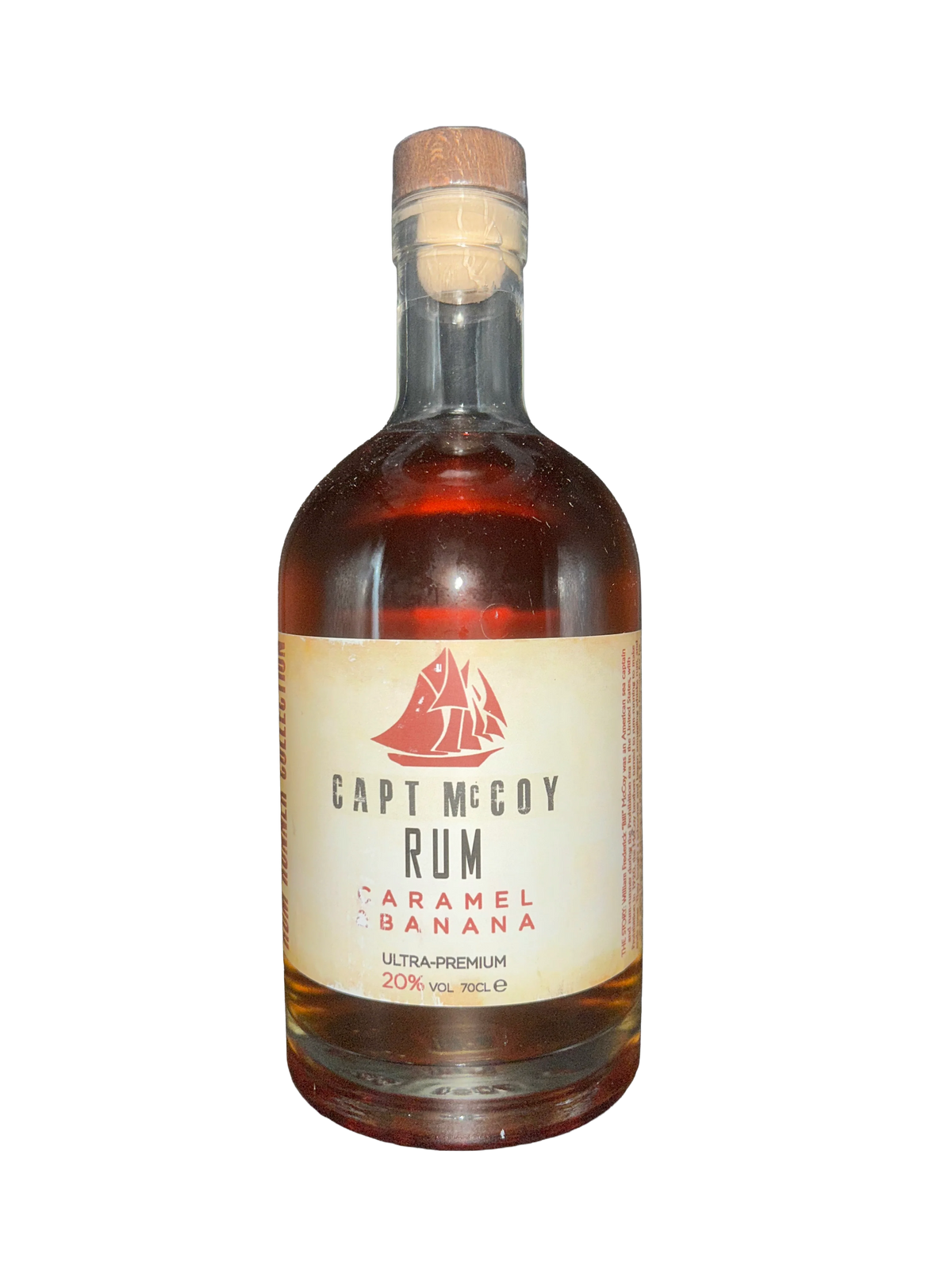 Bottle of Capt. Mccoy Rum Caramel Banana