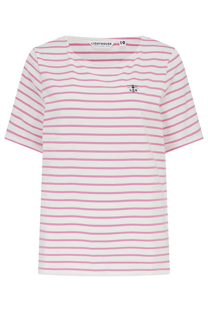Causeway T-Shirt - Pink Striped