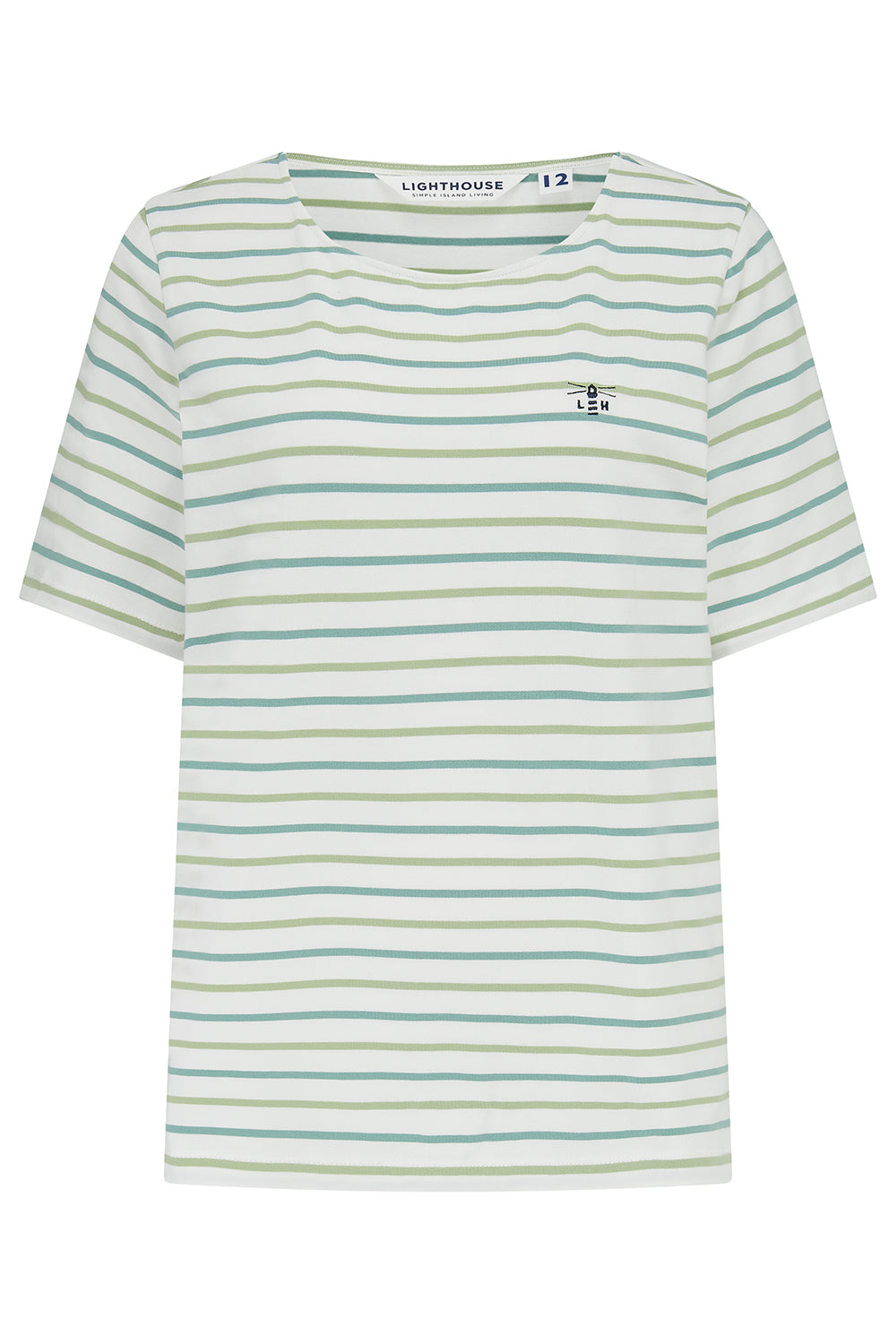Causeway T-Shirt - Basil Striped