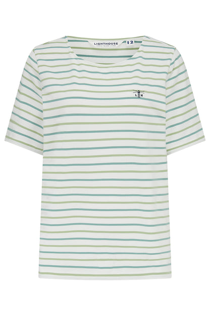 Causeway T-Shirt - Basil Striped