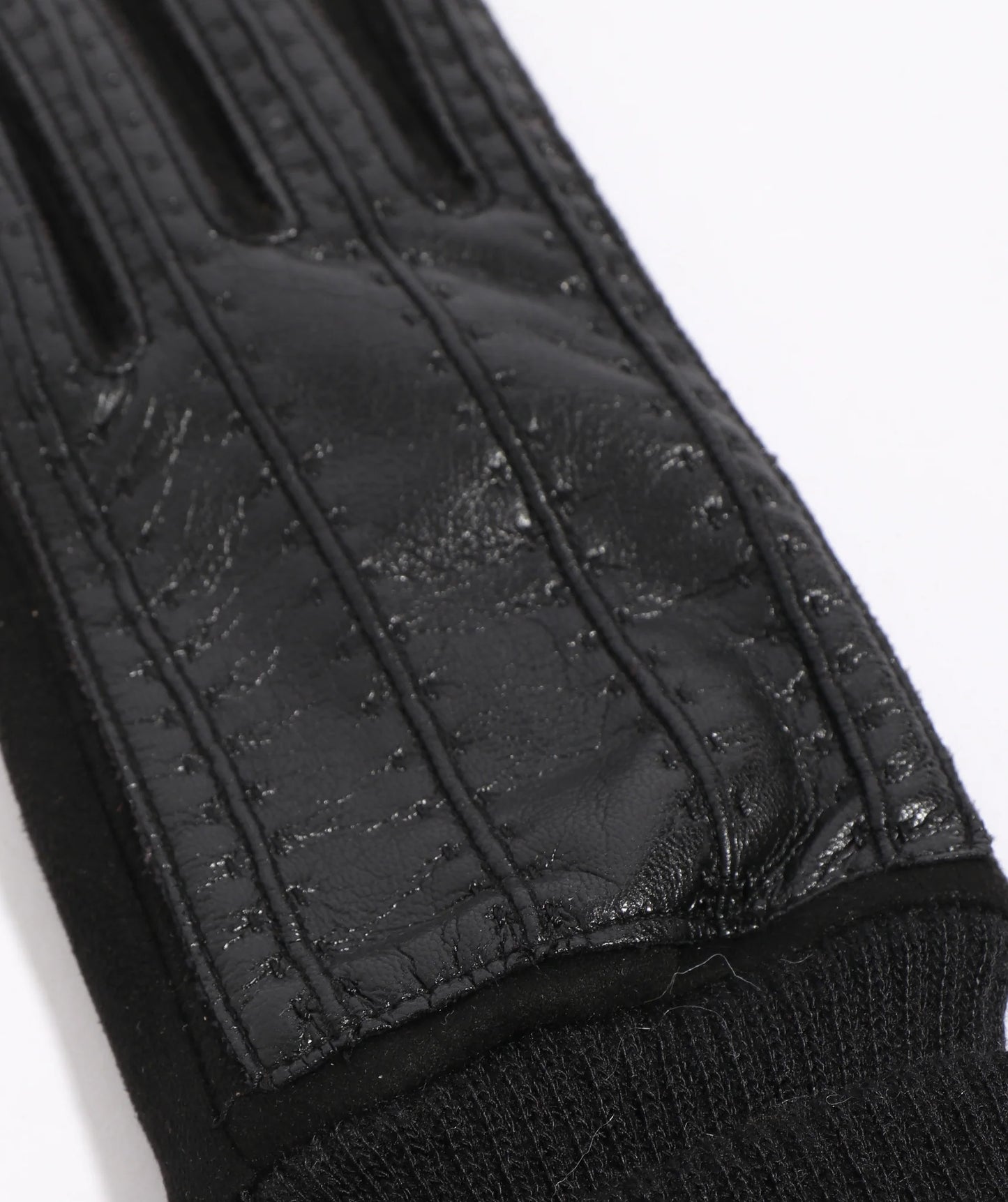 Charleigh - Faux Leather Roll Cuff Glove