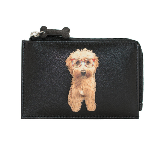 Coco's Glasses Card & Coin Purse - Balck