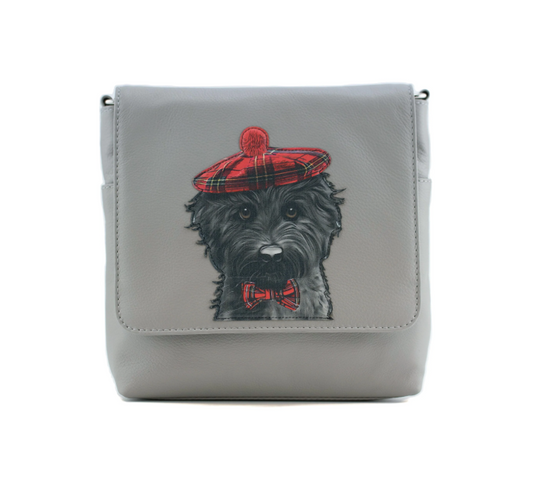 Coco's Hat Crossbody Bag With Flap - Grey