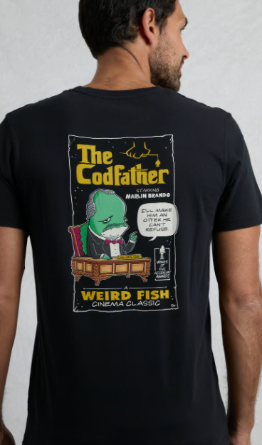 Codfather Back Print Artist T-Shirt - Black