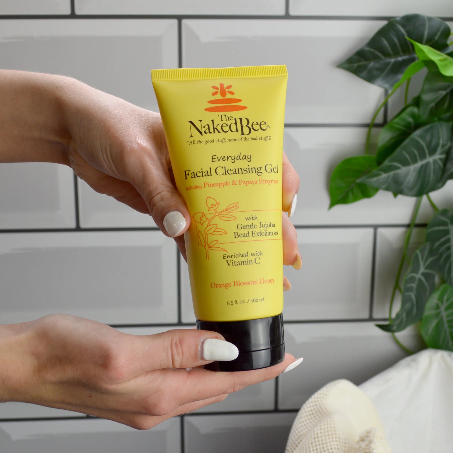 The Naked Bee - Orange Blossom Honey - Everyday Facial Cleansing Gel 5.5oz