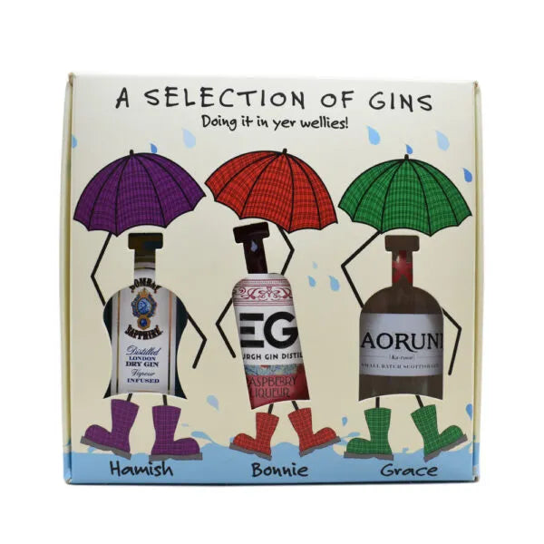 Doing It In Yer Wellies Gin 5cl Triple Pack