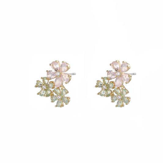 Gold Plated Earrings with Cubic Zirconia Stones and a Free Gift Box