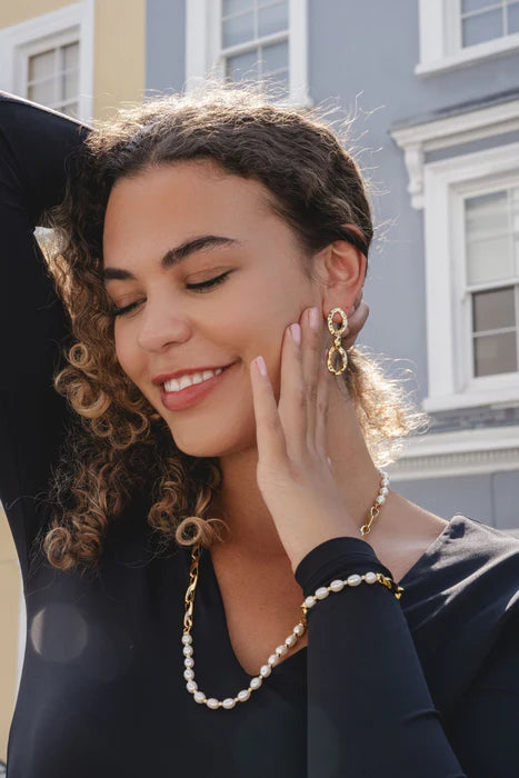 Gold Plated Earring with a Free Gift Box