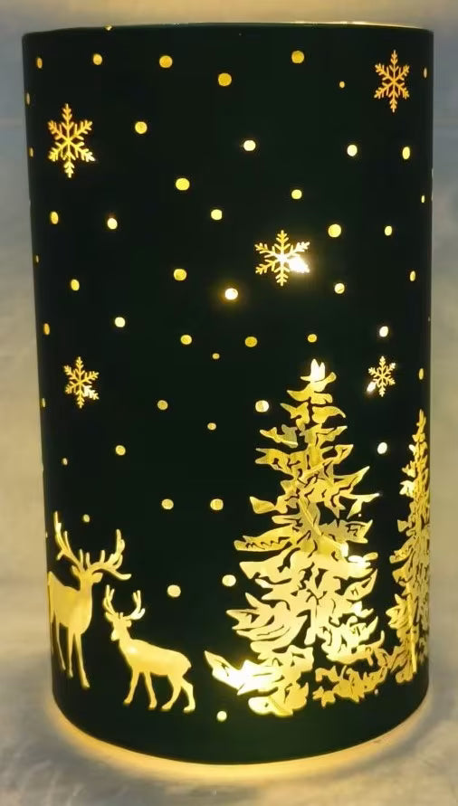 Firefly Glass Cylinder Forest Green