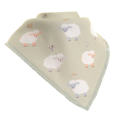 Sheep and Grasses Dribble Bib