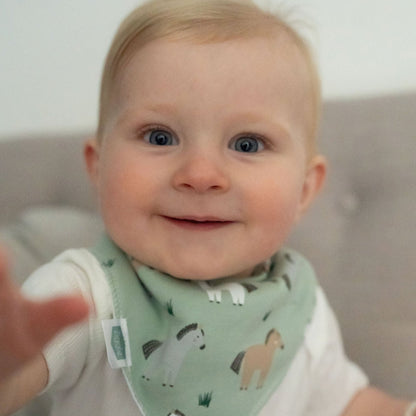 Horses Dribble Bib