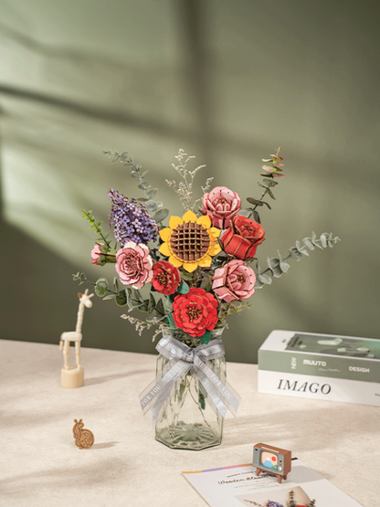 Wooden Flower Bouquet