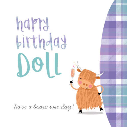 Happy Birthday Doll Card