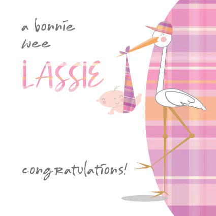 A Bonnie Wee Lassie Card