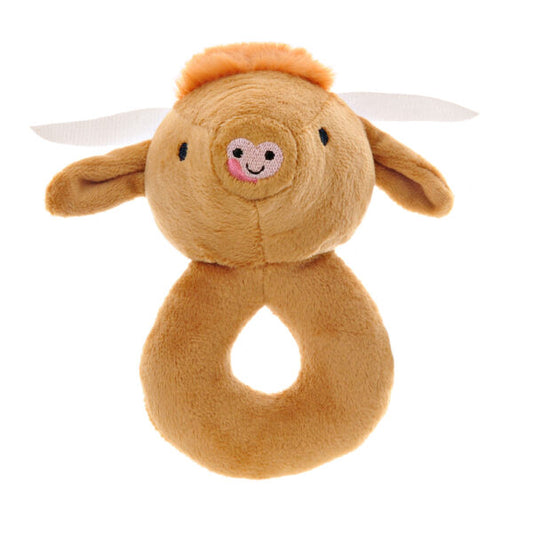 Plush Highland Cow Rattle