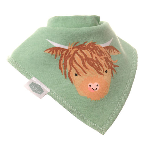 Highland Cow Dribble Bib