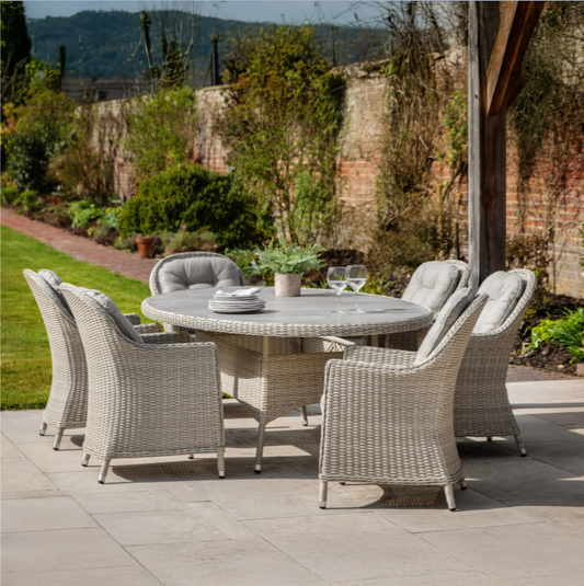 Auskerry 6 Seater Oval Dining Set