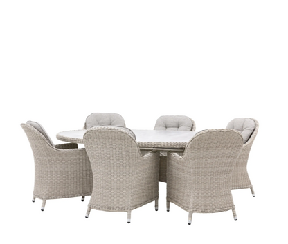 Auskerry 6 Seater Oval Dining Set
