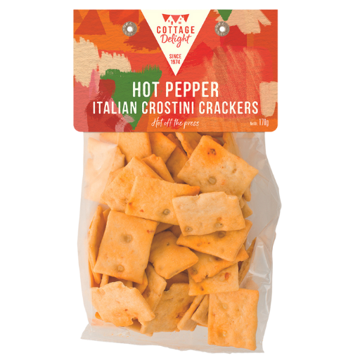 Hot Pepper Italian Crostini Crackers