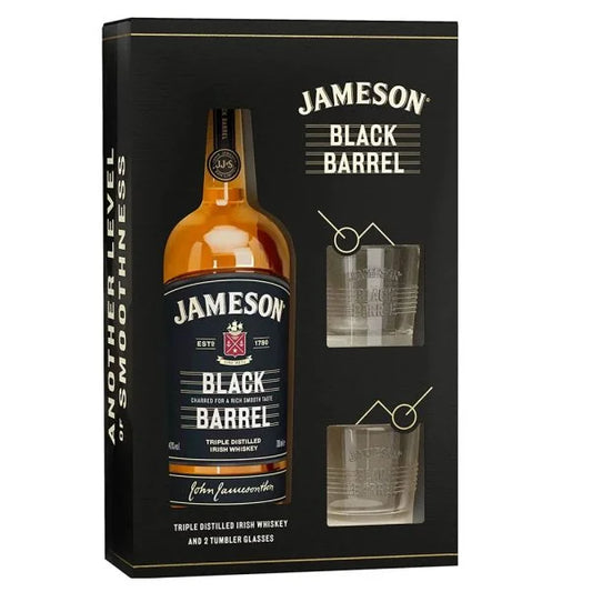 Jameson Black Barrel 70cl & Glass Pack