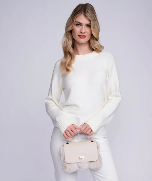 Keeva - Honeycomb Ombre Faux Fur Crossbody Bag