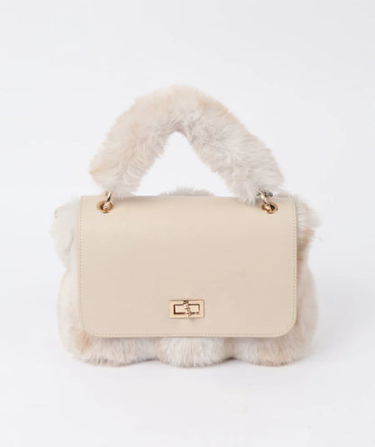 Keeva - Honeycomb Ombre Faux Fur Crossbody Bag