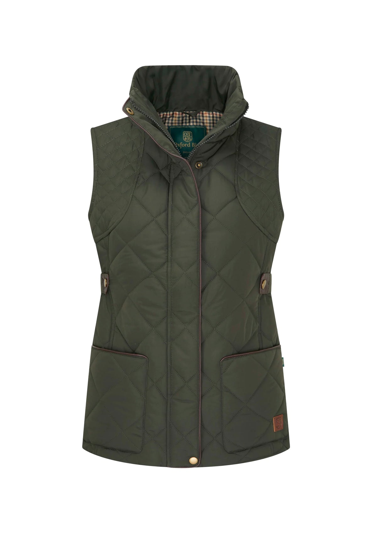 Ladies Clare Quilted Gilet - Green