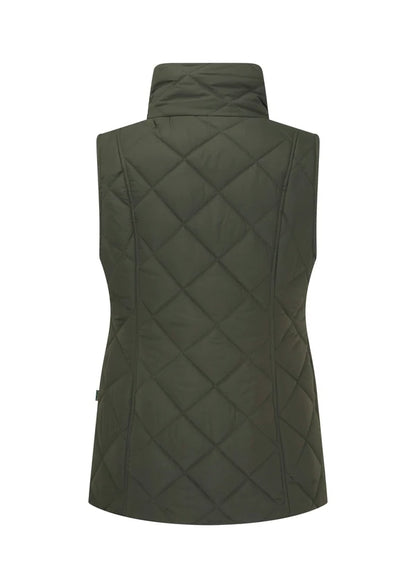 Ladies Clare Quilted Gilet - Green