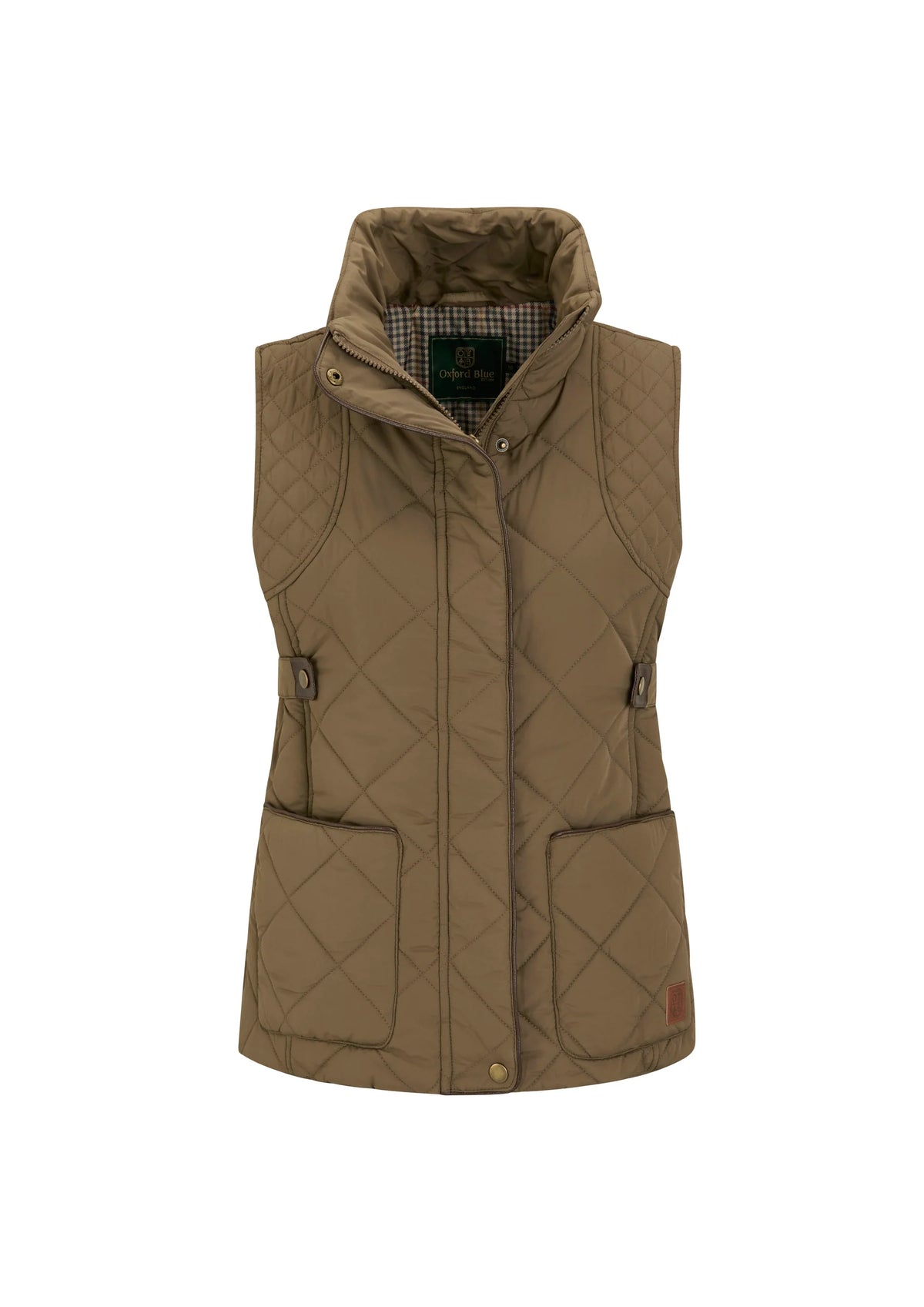 Ladies Clare Quilted Gilet - Taupe