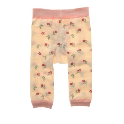 Baby leggings with floral pattern