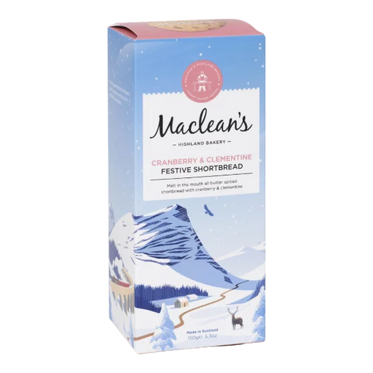 Maclean's Highland Bakery - Cranberry & Clementine Festive Shortbread