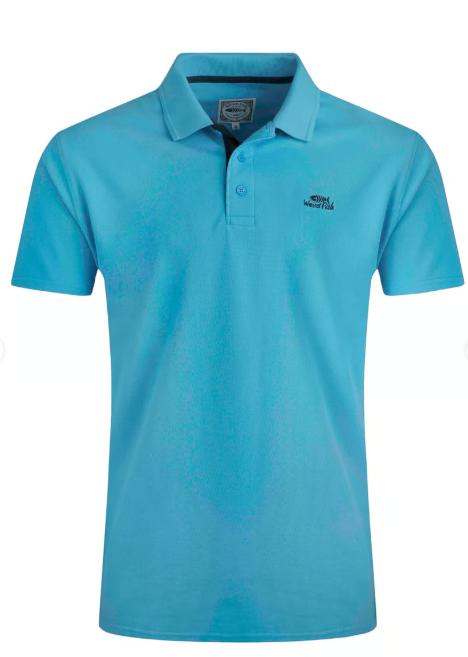 Miles Organic Cotton Pique Polo - Oceano